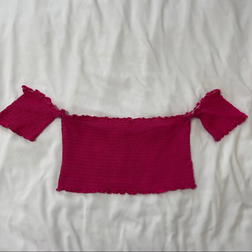 Zara Off the Shoulder Crop Top